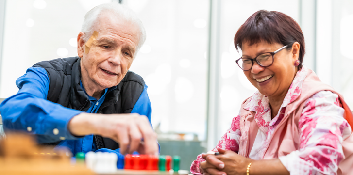 Adults Playing a Board Game